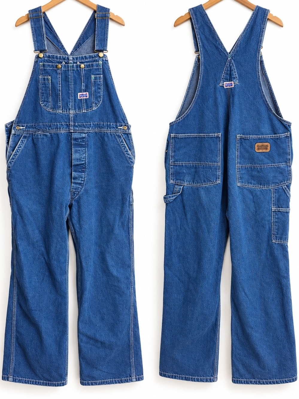 Big Smith Denim Bib Overalls Vintage Workwear Americana Western Blue Jeans
